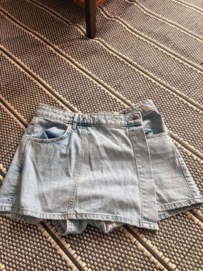 Zara Light Blue Denim Skirt
